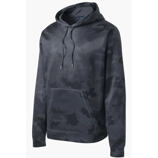Sport-Tek Sport-Wick CamoHex Fleece Hooded Pullover — view 2