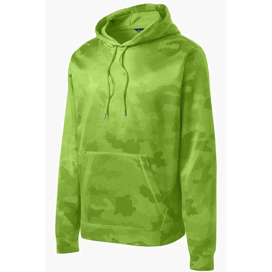 Sport-Tek Sport-Wick CamoHex Fleece Hooded Pullover — view 3