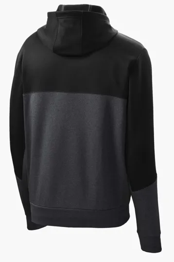 Sport-Tek Tech Fleece Colorblock Full-Zip Hooded Jacket — view 7