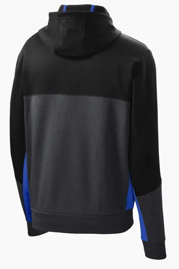 Sport-Tek Tech Fleece Colorblock Full-Zip Hooded Jacket — view 10