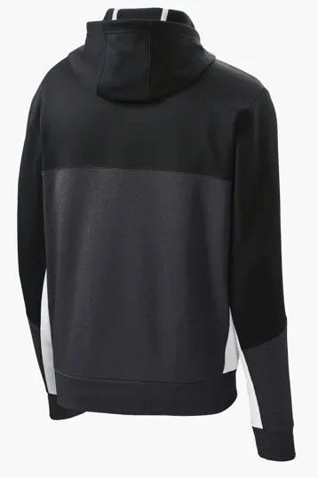 Sport-Tek Tech Fleece Colorblock Full-Zip Hooded Jacket — view 11