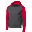 Sport-Tek Tech Fleece Colorblock 1/4-Zip Hooded Sweatshirt — view 6
