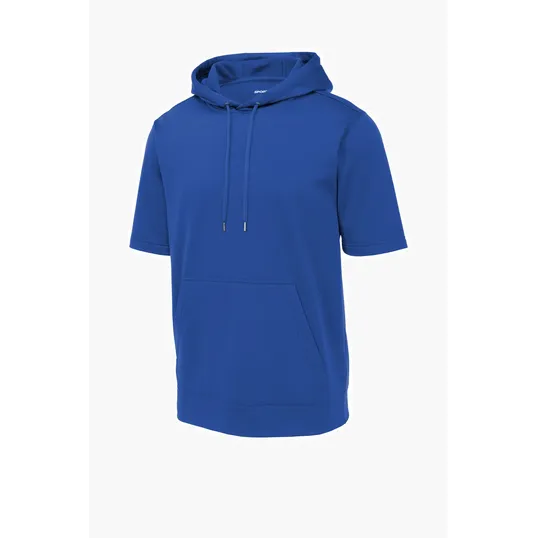 Sport-Tek Sport-Wick Fleece Short Sleeve Hooded Pullover — view 6