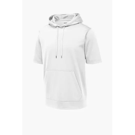 Sport-Tek Sport-Wick Fleece Short Sleeve Hooded Pullover — view 7