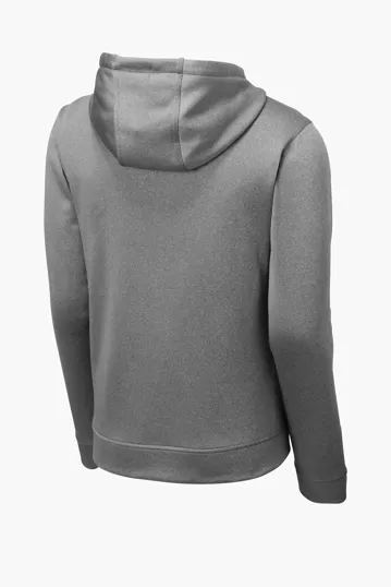 Sport-Tek PosiCharge Sport-Wick Heather Fleece Hooded Pullover — view 7