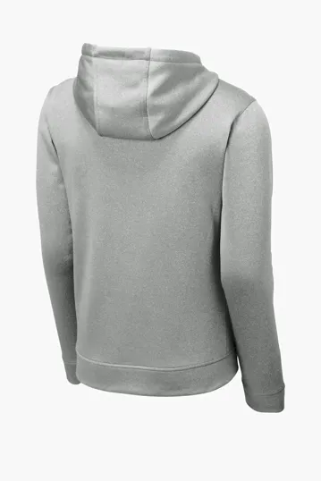 Sport-Tek PosiCharge Sport-Wick Heather Fleece Hooded Pullover — view 8