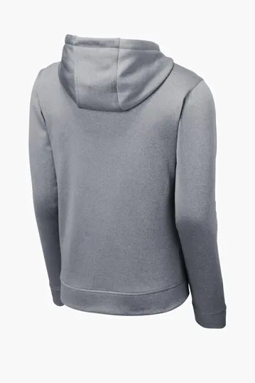 Sport-Tek PosiCharge Sport-Wick Heather Fleece Hooded Pullover — view 10