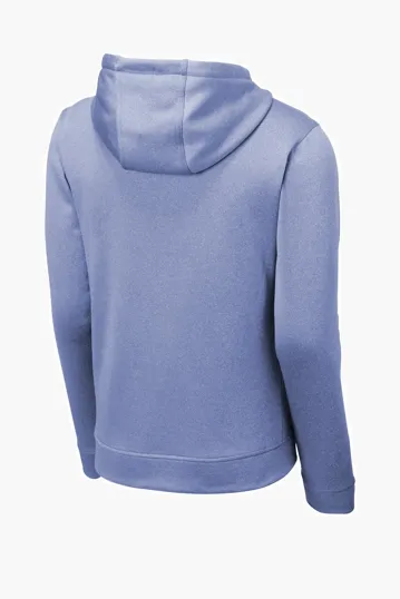 Sport-Tek PosiCharge Sport-Wick Heather Fleece Hooded Pullover — view 11