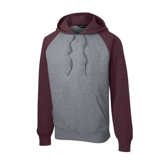 Sport-Tek Raglan Colorblock Pullover Hooded Sweatshirt — view 4