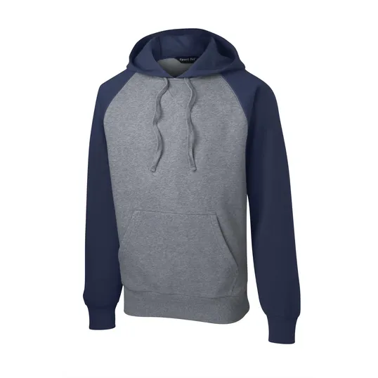 Sport-Tek Raglan Colorblock Pullover Hooded Sweatshirt — view 5