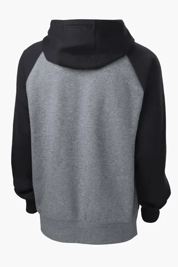 Sport-Tek Raglan Colorblock Pullover Hooded Sweatshirt — view 8