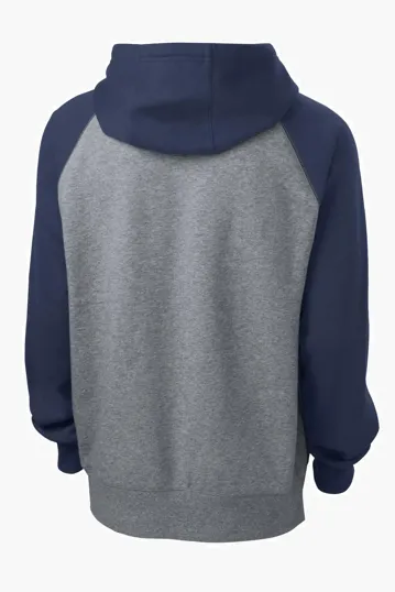 Sport-Tek Raglan Colorblock Pullover Hooded Sweatshirt — view 11