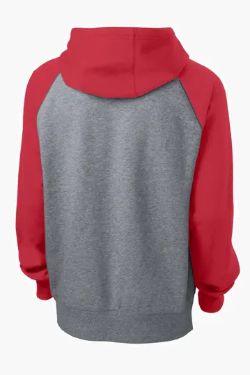 Sport-Tek Raglan Colorblock Pullover Hooded Sweatshirt — view 12