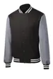 Sport-Tek Fleece Letterman Jacket — view 2