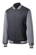 Sport-Tek Fleece Letterman Jacket — view 3
