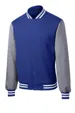 Sport-Tek Fleece Letterman Jacket — view 5