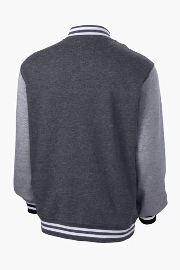 Sport-Tek Fleece Letterman Jacket — view 7