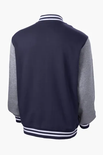 Sport-Tek Fleece Letterman Jacket — view 8