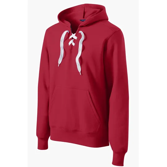 Sport-Tek Lace Up Pullover Hooded Sweatshirt — view 4