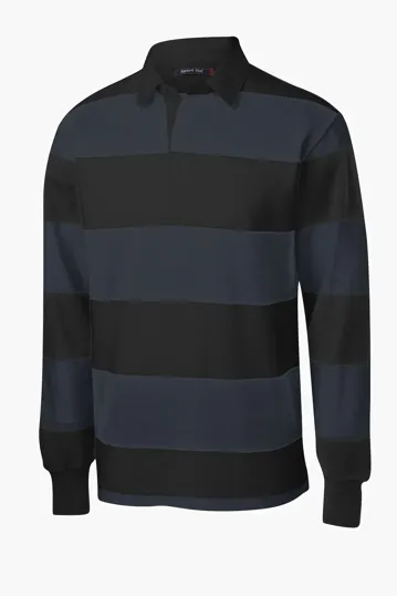 Sport-Tek Classic Long Sleeve Rugby Polo — view 8
