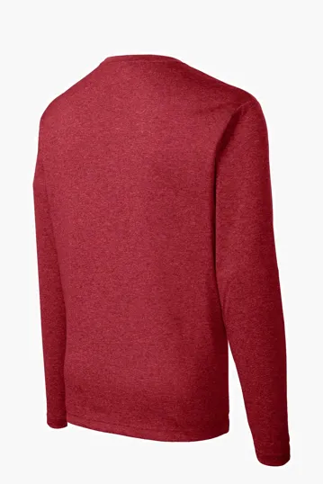 Sport-Tek Long Sleeve Heather Contender Tee — view 8