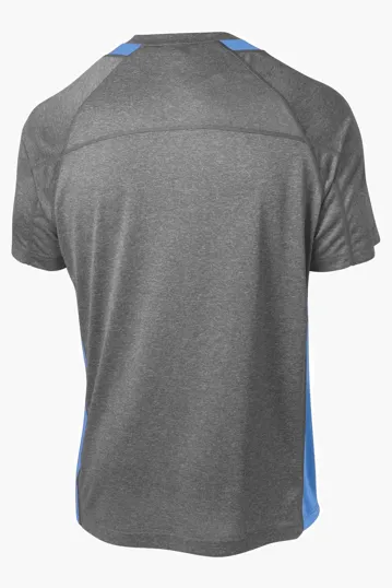 Sport-Tek Heather Colorblock Contender Tee — view 15