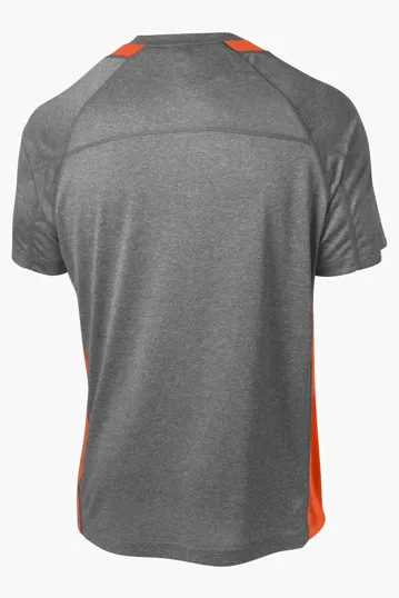 Sport-Tek Heather Colorblock Contender Tee — view 16