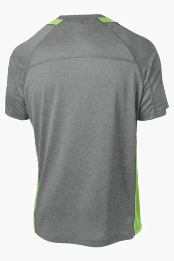 Sport-Tek Heather Colorblock Contender Tee — view 19