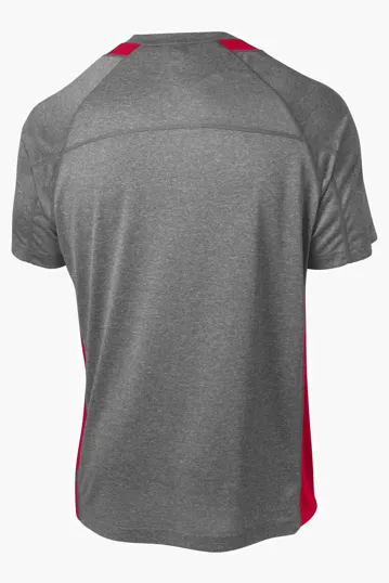 Sport-Tek Heather Colorblock Contender Tee — view 21