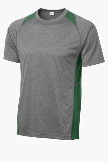 Sport-Tek Heather Colorblock Contender Tee — view 5