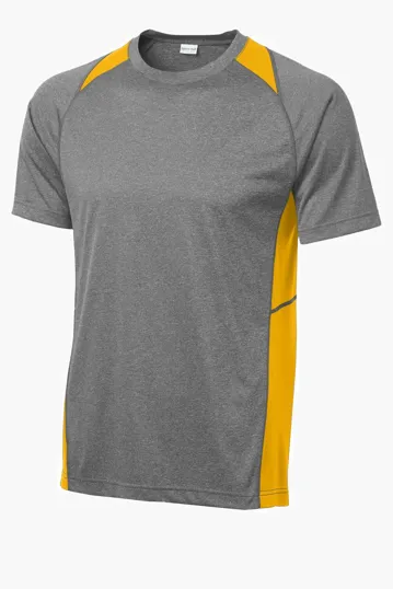 Sport-Tek Heather Colorblock Contender Tee — view 6