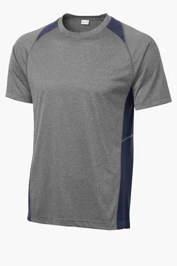Sport-Tek Heather Colorblock Contender Tee — view 10