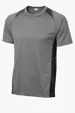 Sport-Tek Heather Colorblock Contender Tee — view 2