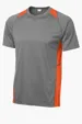 Sport-Tek Heather Colorblock Contender Tee — view 4