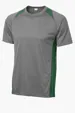 Sport-Tek Heather Colorblock Contender Tee — view 5