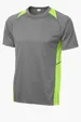 Sport-Tek Heather Colorblock Contender Tee — view 7