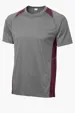 Sport-Tek Heather Colorblock Contender Tee — view 8