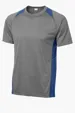 Sport-Tek Heather Colorblock Contender Tee — view 12