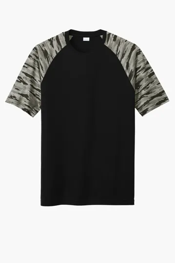 Sport-Tek Drift Camo Colorblock Tee — view 2
