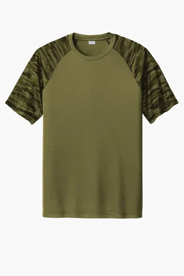 Sport-Tek Drift Camo Colorblock Tee — view 3