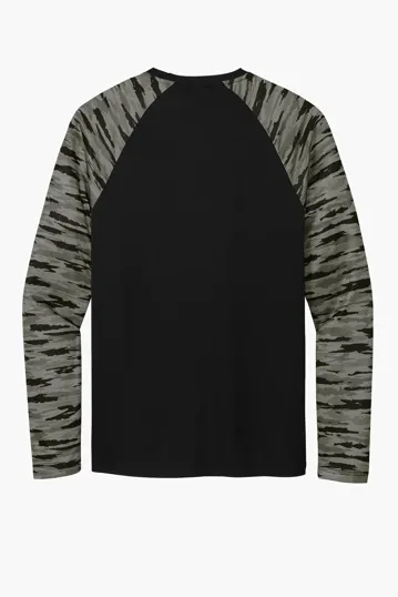 Sport-Tek Drift Camo Colorblock Long Sleeve Tee — view 8