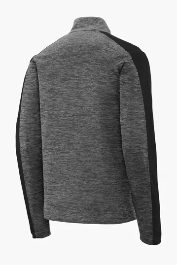 Sport-Tek PosiCharge Electric Heather Colorblock 1/4-Zip Pullover — view 9