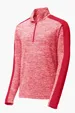 Sport-Tek PosiCharge Electric Heather Colorblock 1/4-Zip Pullover — view 3