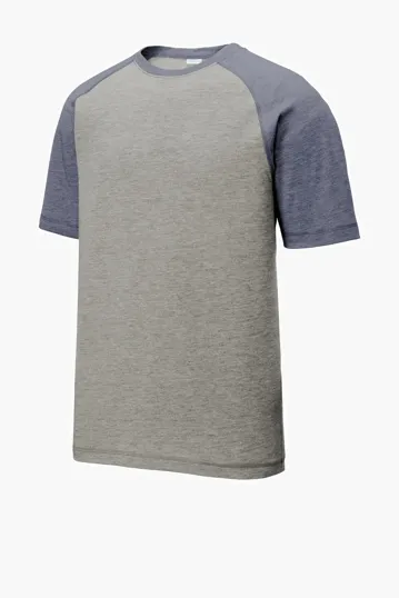 Sport-Tek PosiCharge Tri-Blend Wicking Raglan Tee — view 5
