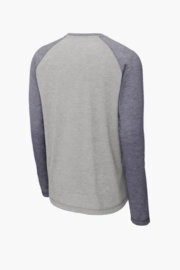 Sport-Tek PosiCharge Long Sleeve Tri-Blend Wicking Raglan Tee — view 7