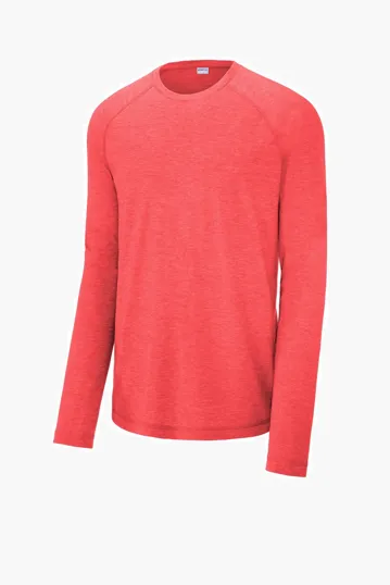 Sport-Tek PosiCharge Long Sleeve Tri-Blend Wicking Raglan Tee — view 4