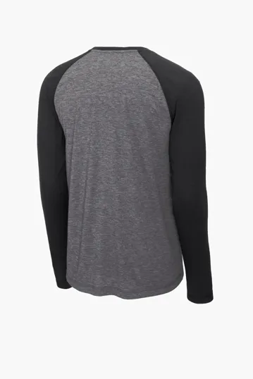 Sport-Tek PosiCharge Long Sleeve Tri-Blend Wicking Raglan Tee — view 16