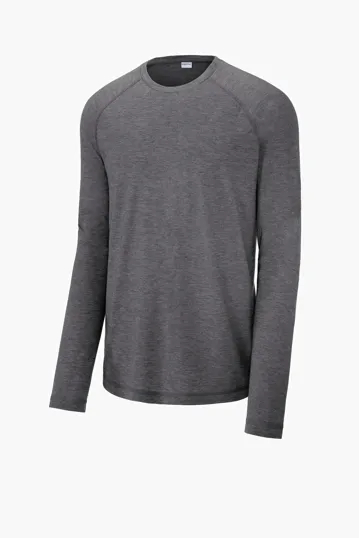 Sport-Tek PosiCharge Long Sleeve Tri-Blend Wicking Raglan Tee — view 12