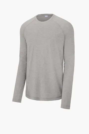 Sport-Tek PosiCharge Long Sleeve Tri-Blend Wicking Raglan Tee — view 13