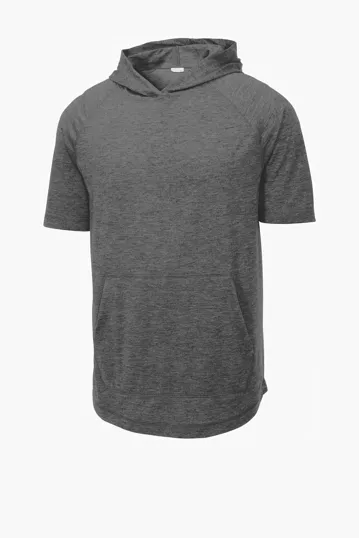 Sport-Tek PosiCharge Tri-Blend Wicking Short Sleeve Hoodie — view 3